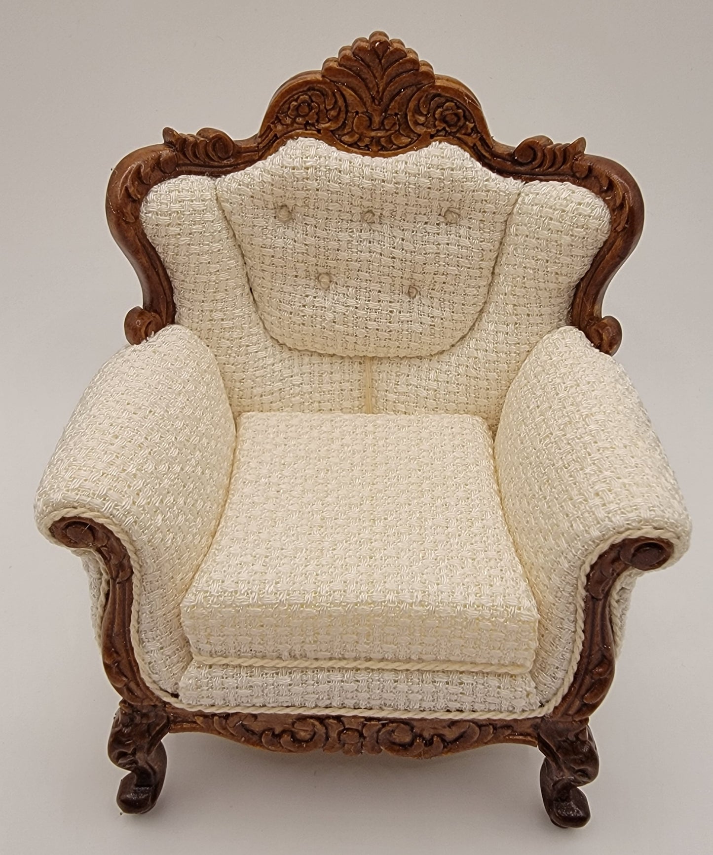 Louis XV Rococo Living Room Set, 3pc, Walnut