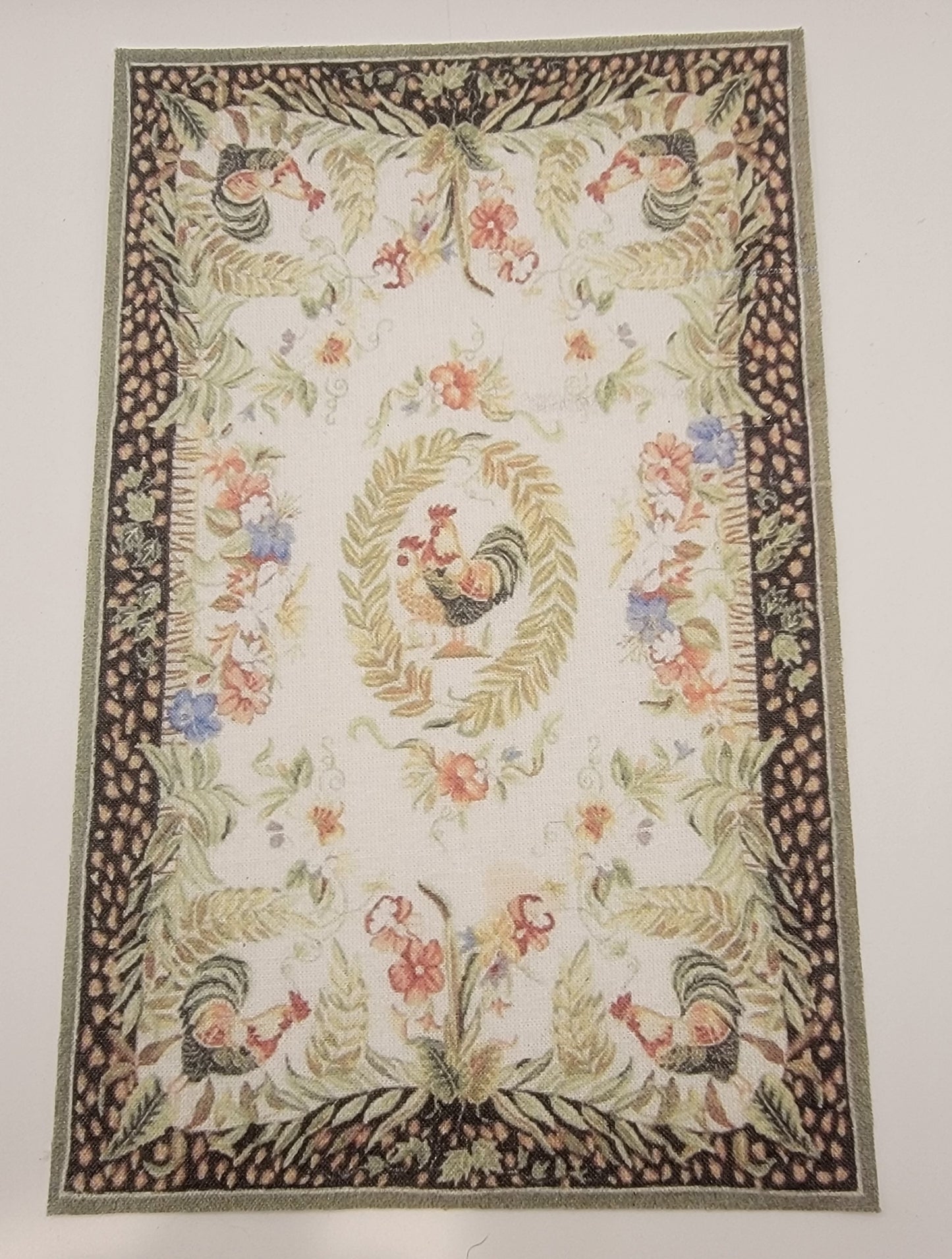 Rug, Roosters, #475