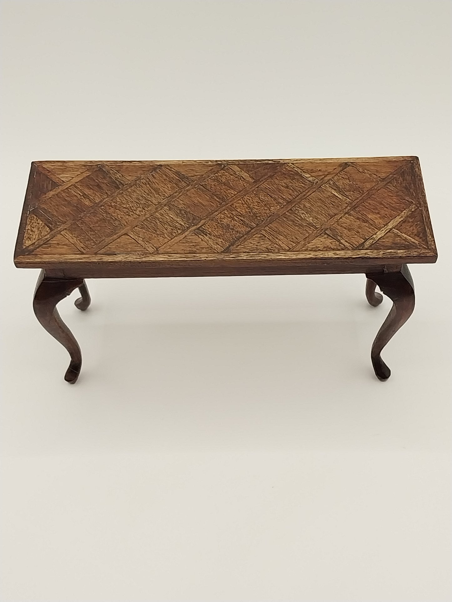 Crisscross Inlay Hall Table