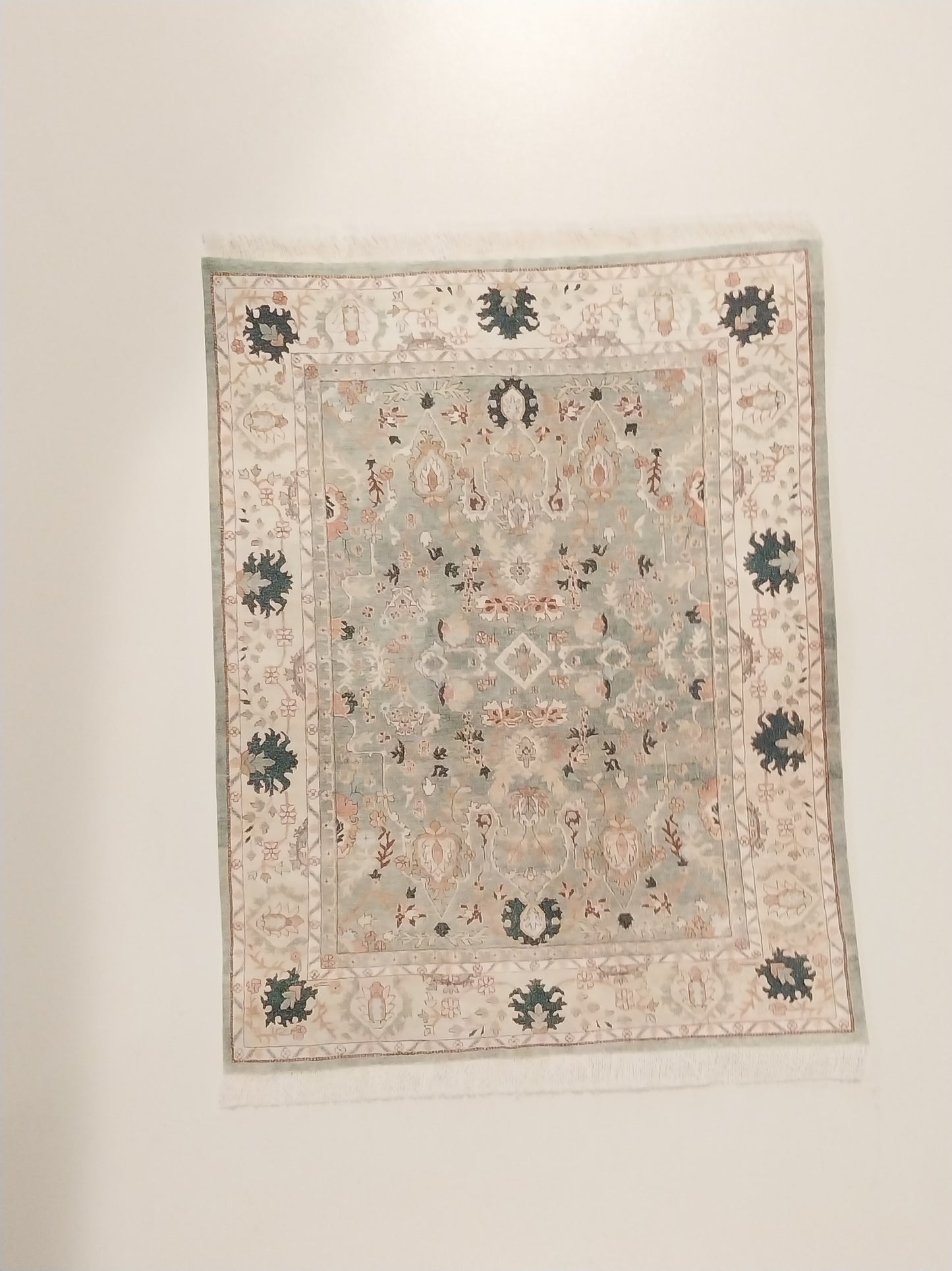 Rug, Seafoam, Cream, Peach