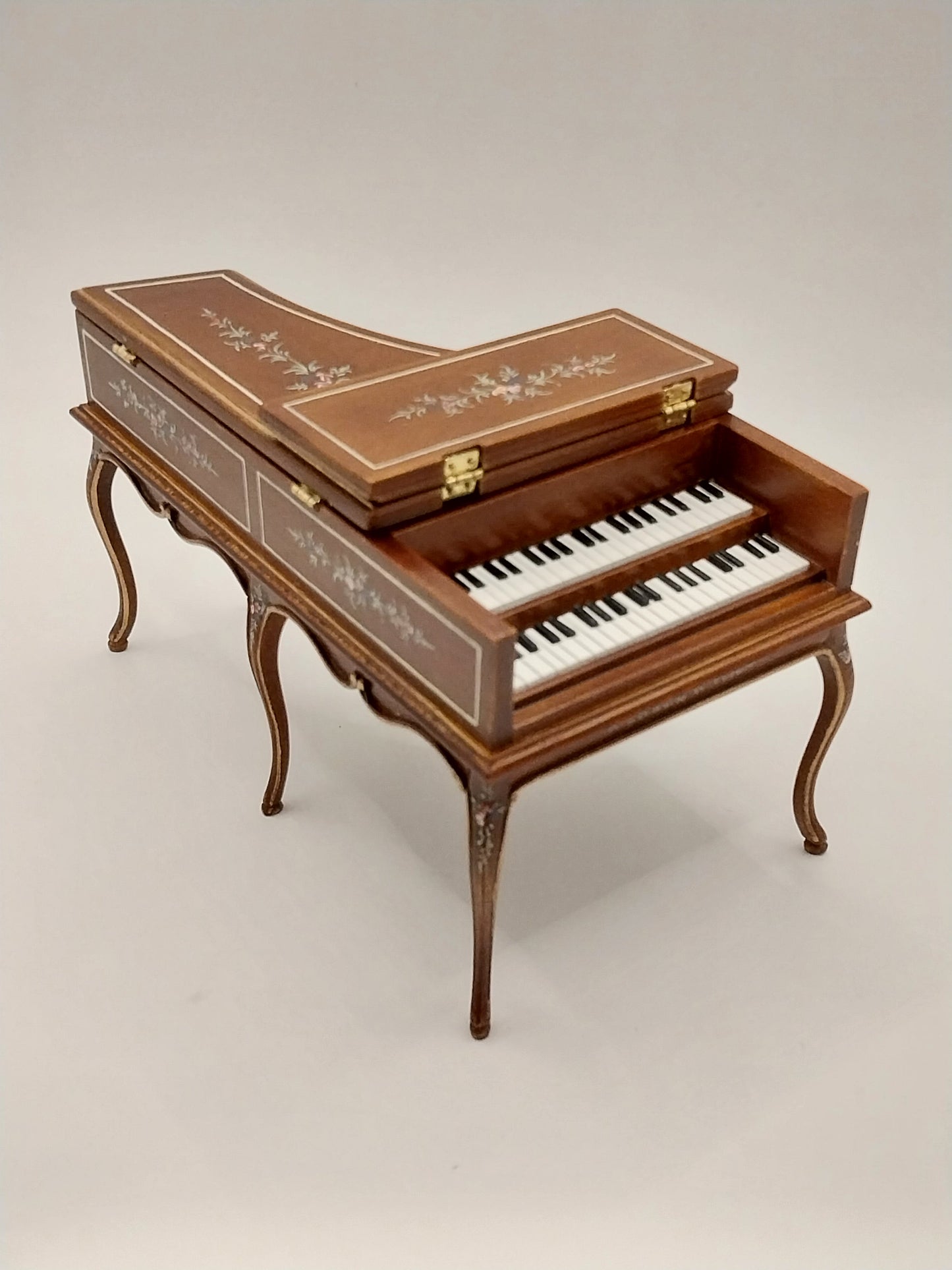 Grand Piano, French Baroque, Walnut, Handpainted