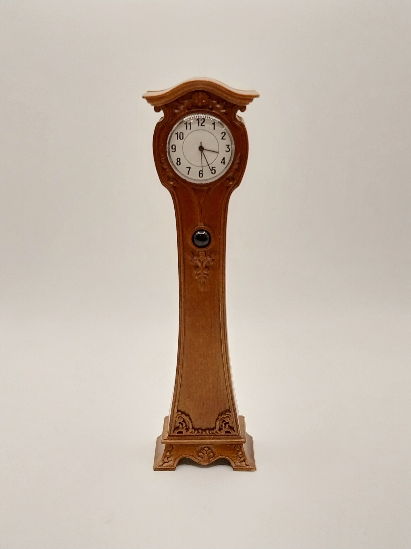 Art Nouveau Longcase Working Clock, Walnut