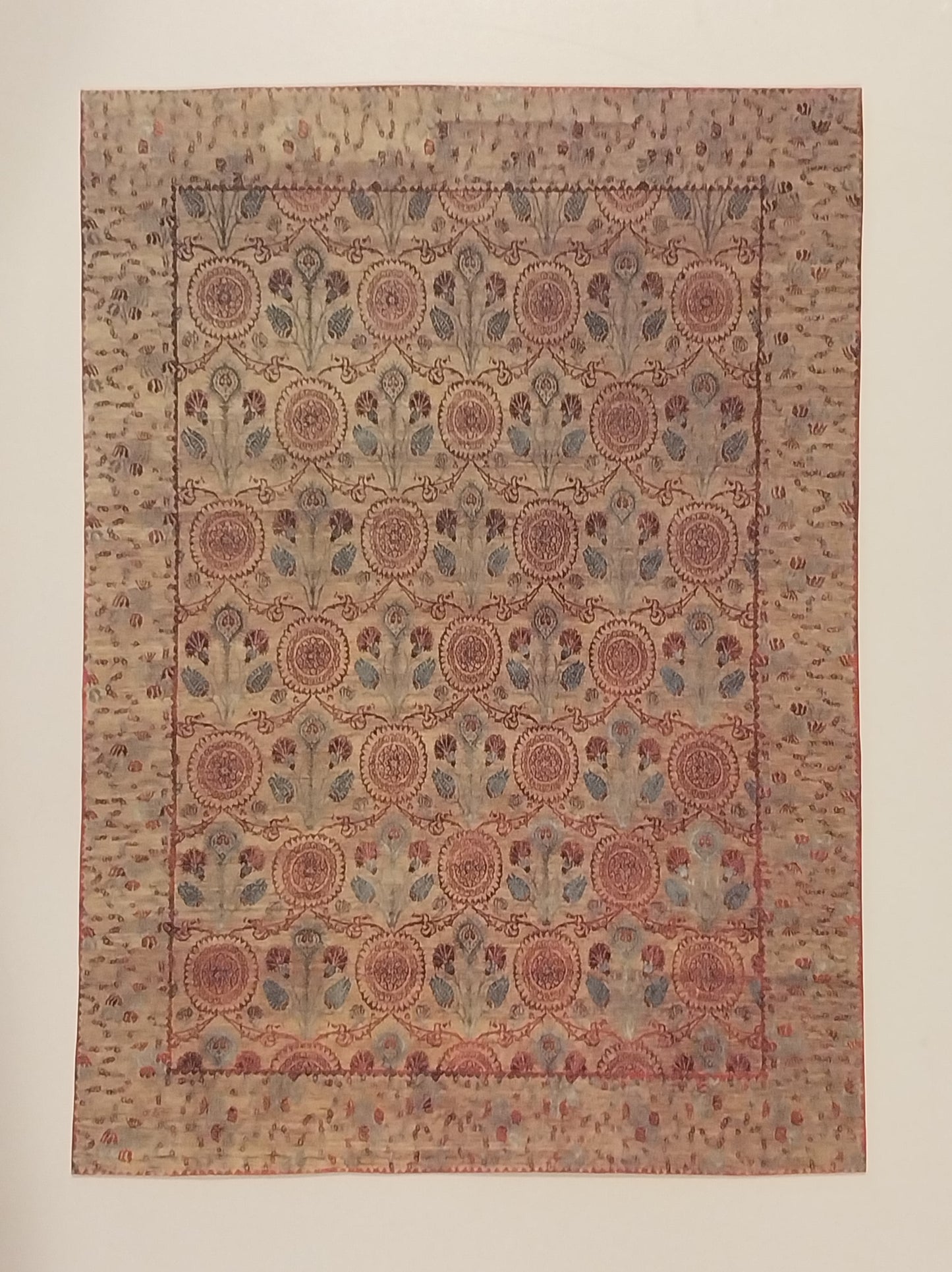 Rug #281, Rectangle, Green, Yellow, Rust