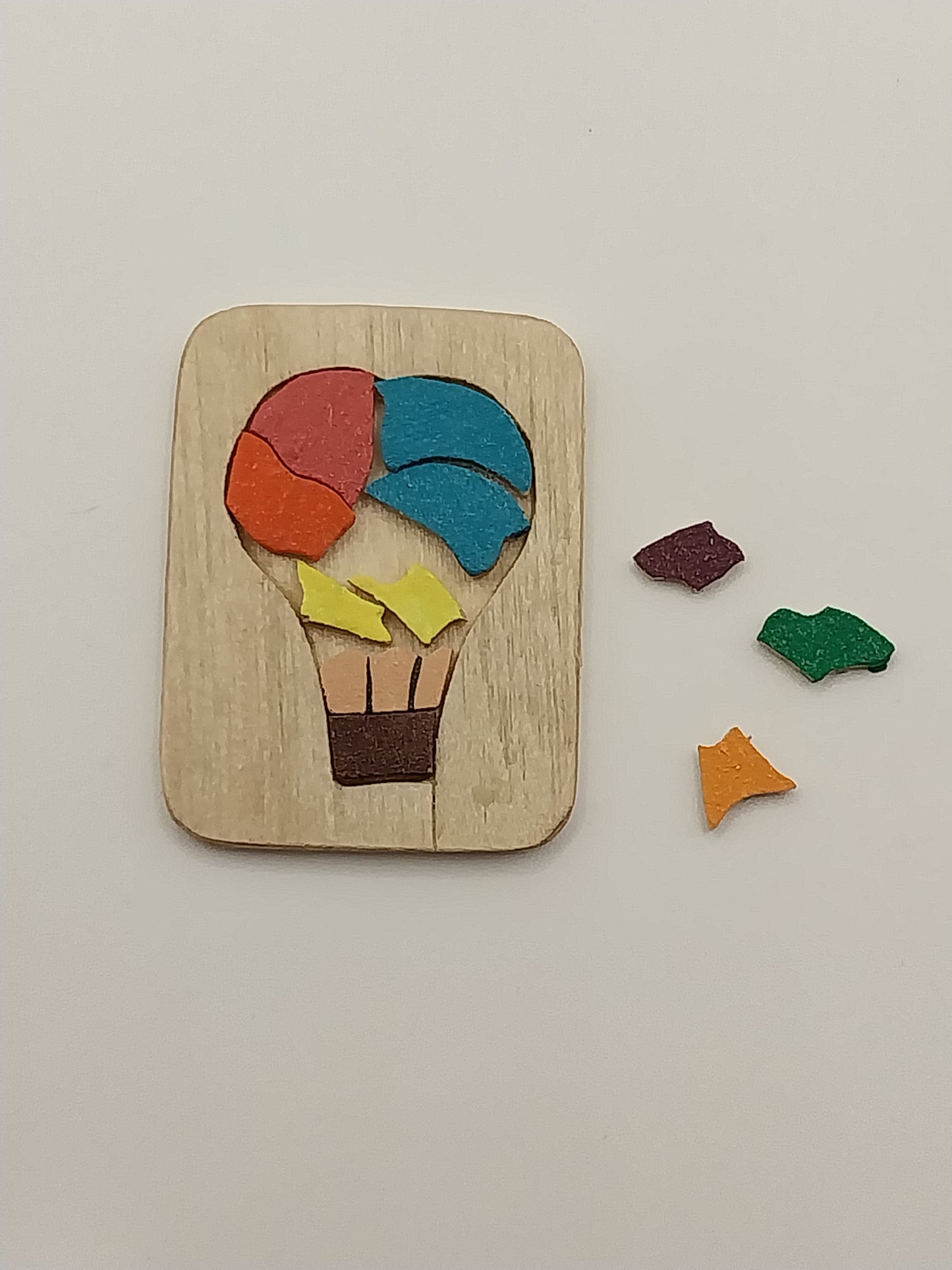 Wood Jigsaw Puzzle, Hot Air Balloon