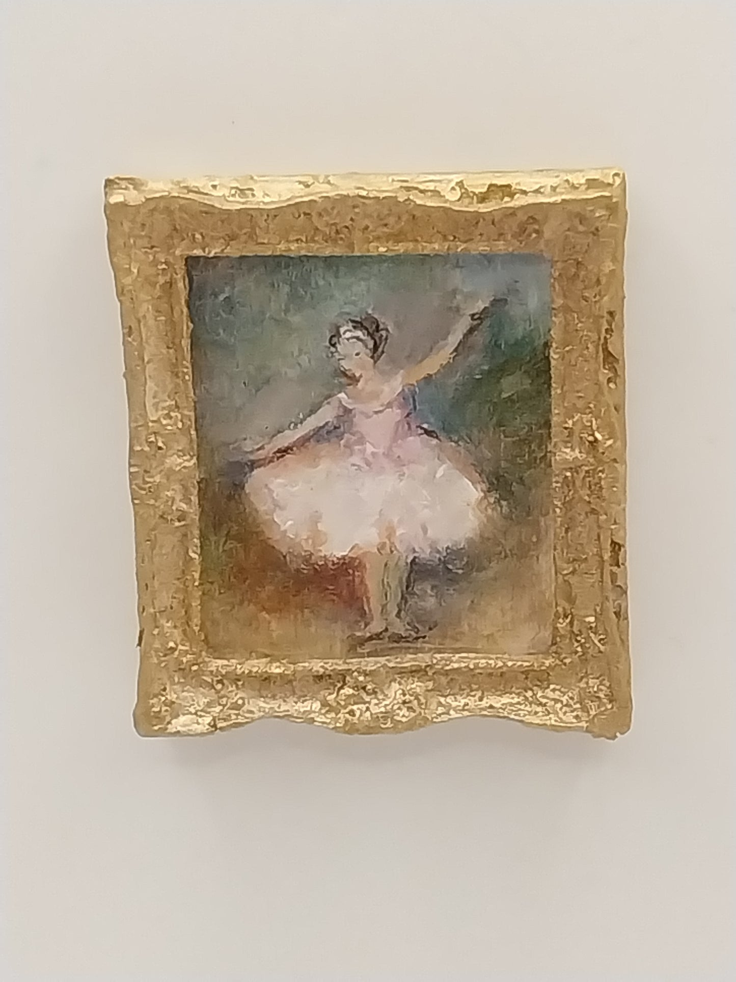 Framed Oil Painting, Ballerina, Pink, A
