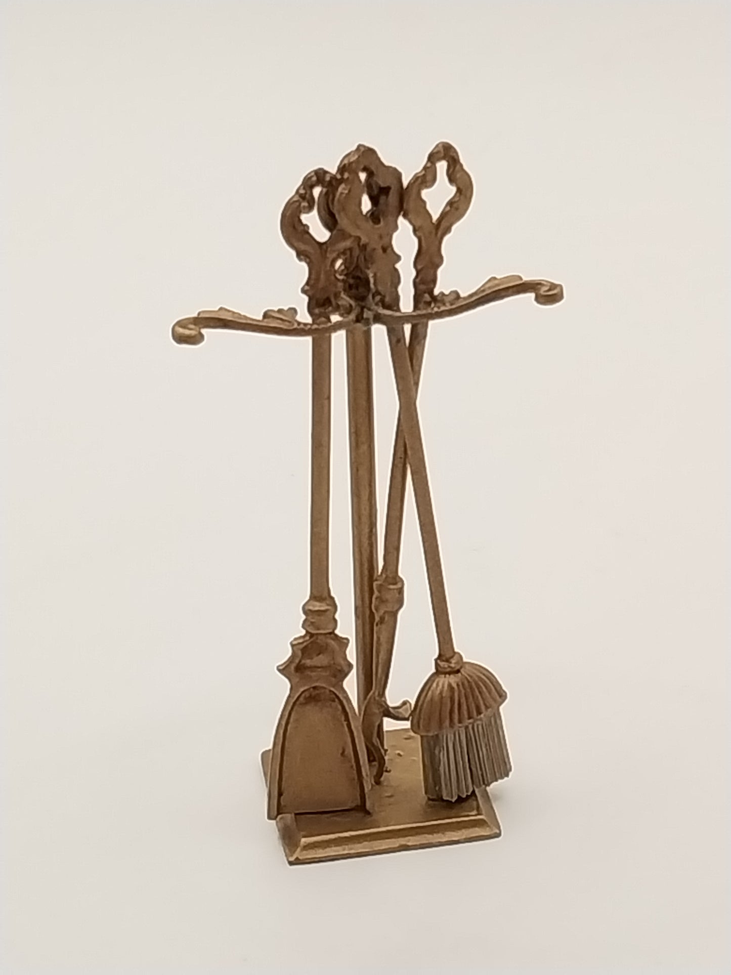 Vintage Gold Fireplace Tools