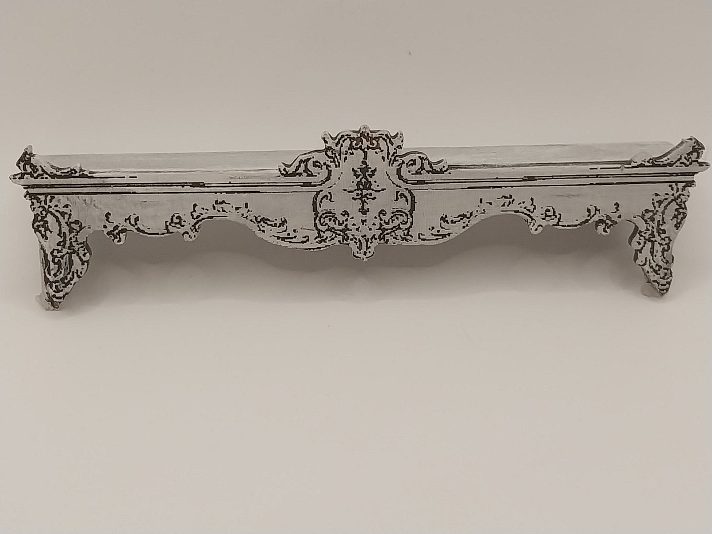 Shabby Chic Gray Window Cornice, #A