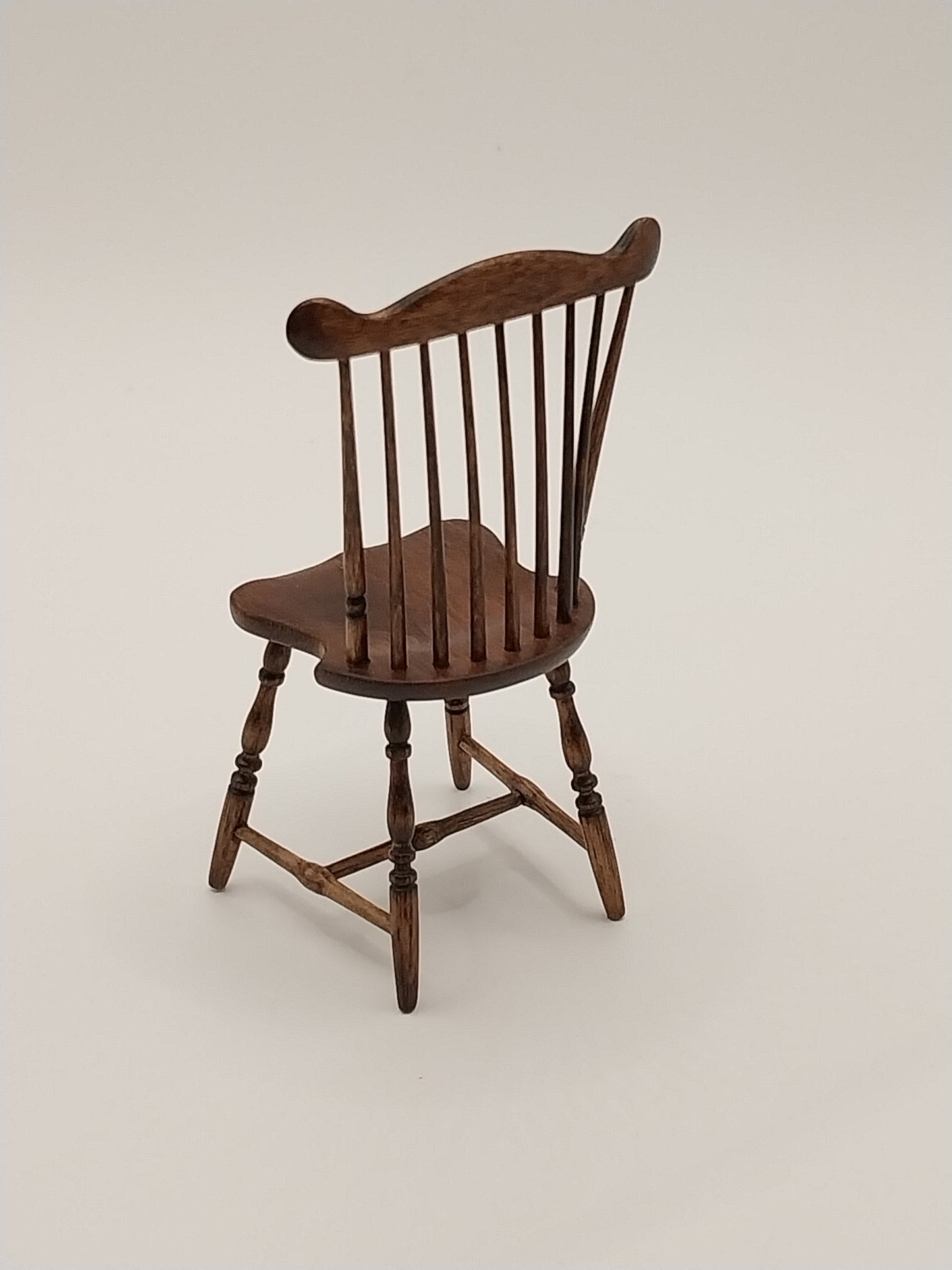 Set of 4 Windsor Chairs, Walnut, Handmade