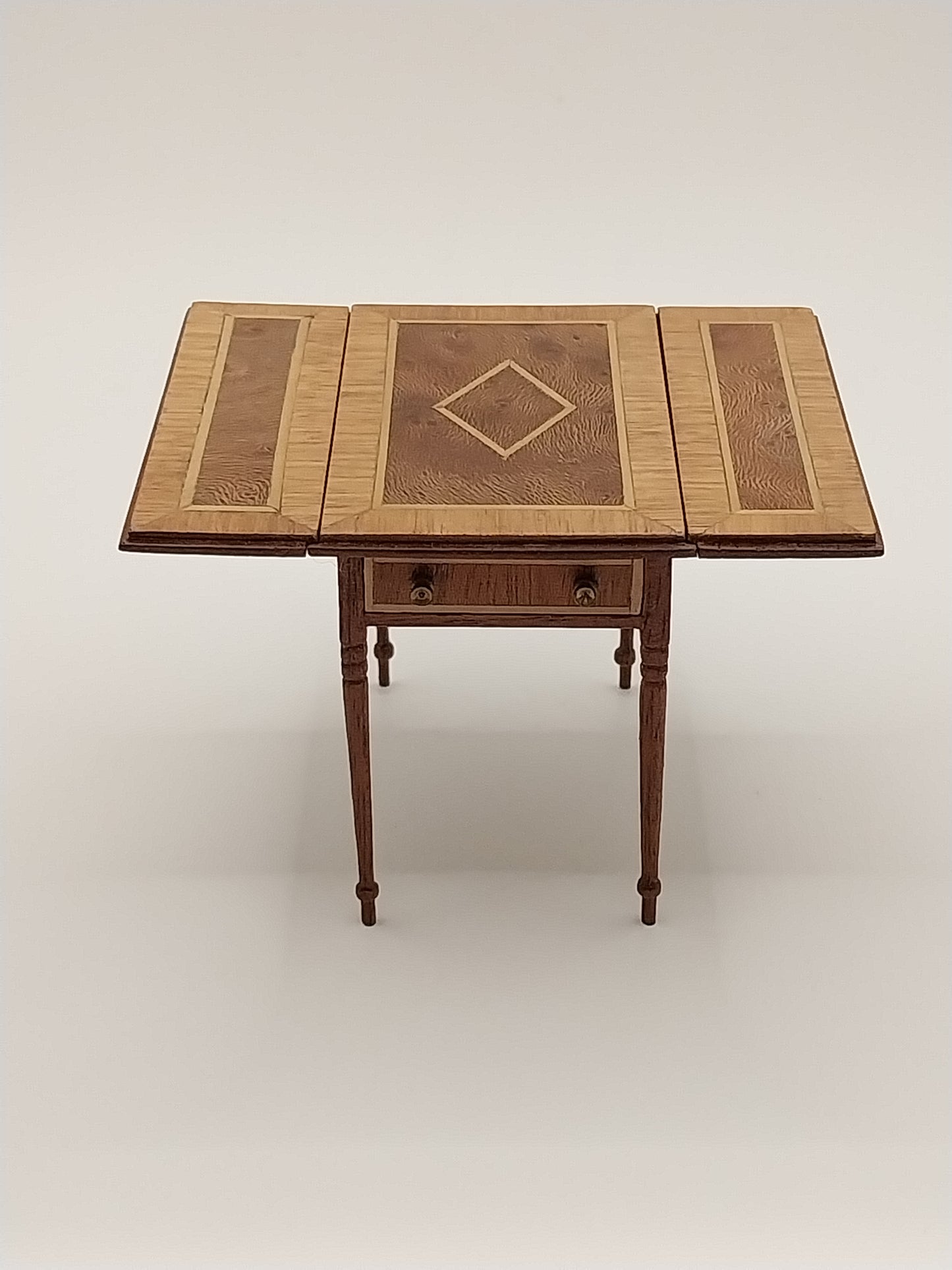 Inlay Pembroke Dropleaf Table, Burlwood, B