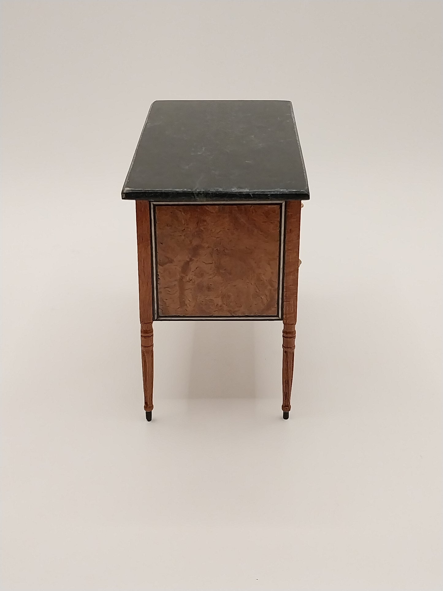 Framed Chest With Marble Top, Signed