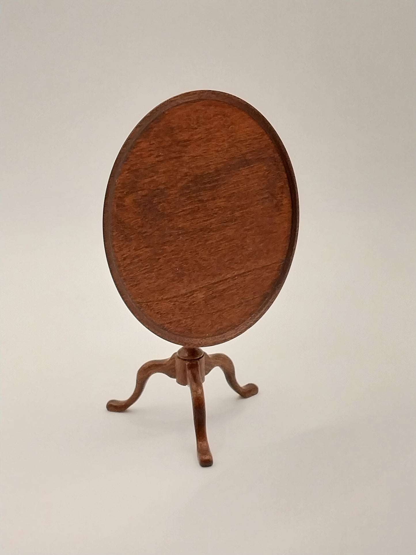 Birdcage Tilt Top Round Tea Table, Mahogany