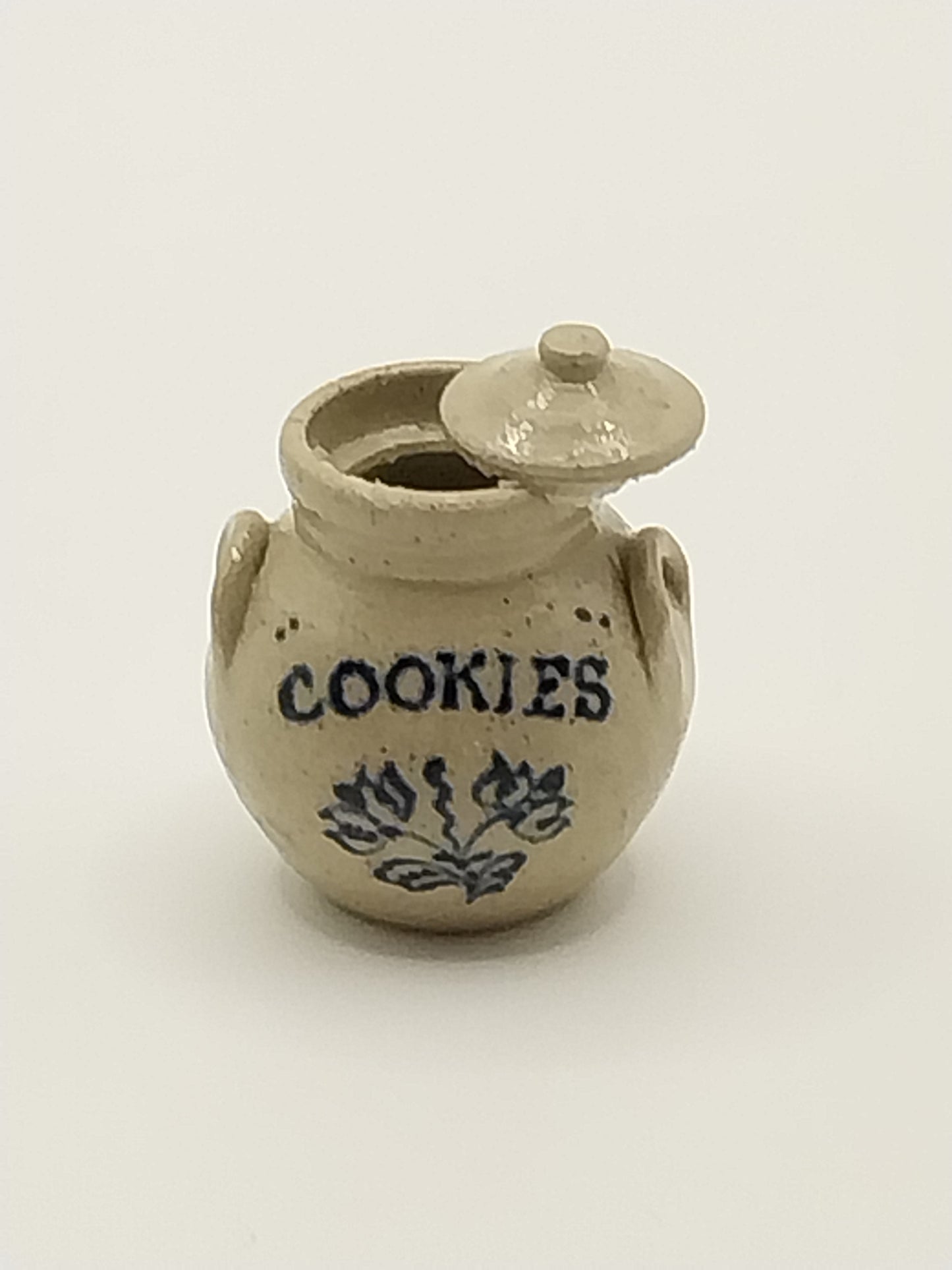 Stoneware Cookie Jar, Floral