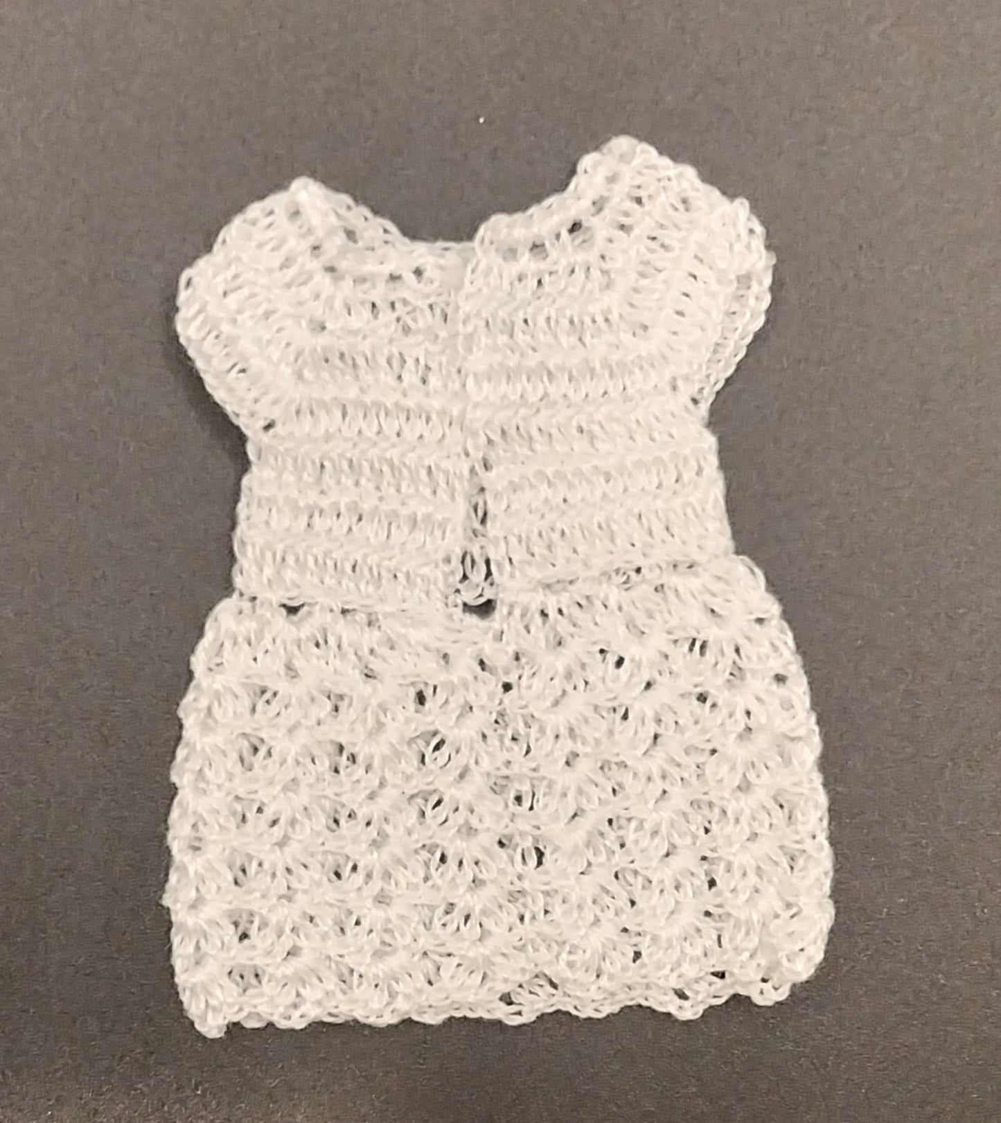 Crochet Girls Dress, White