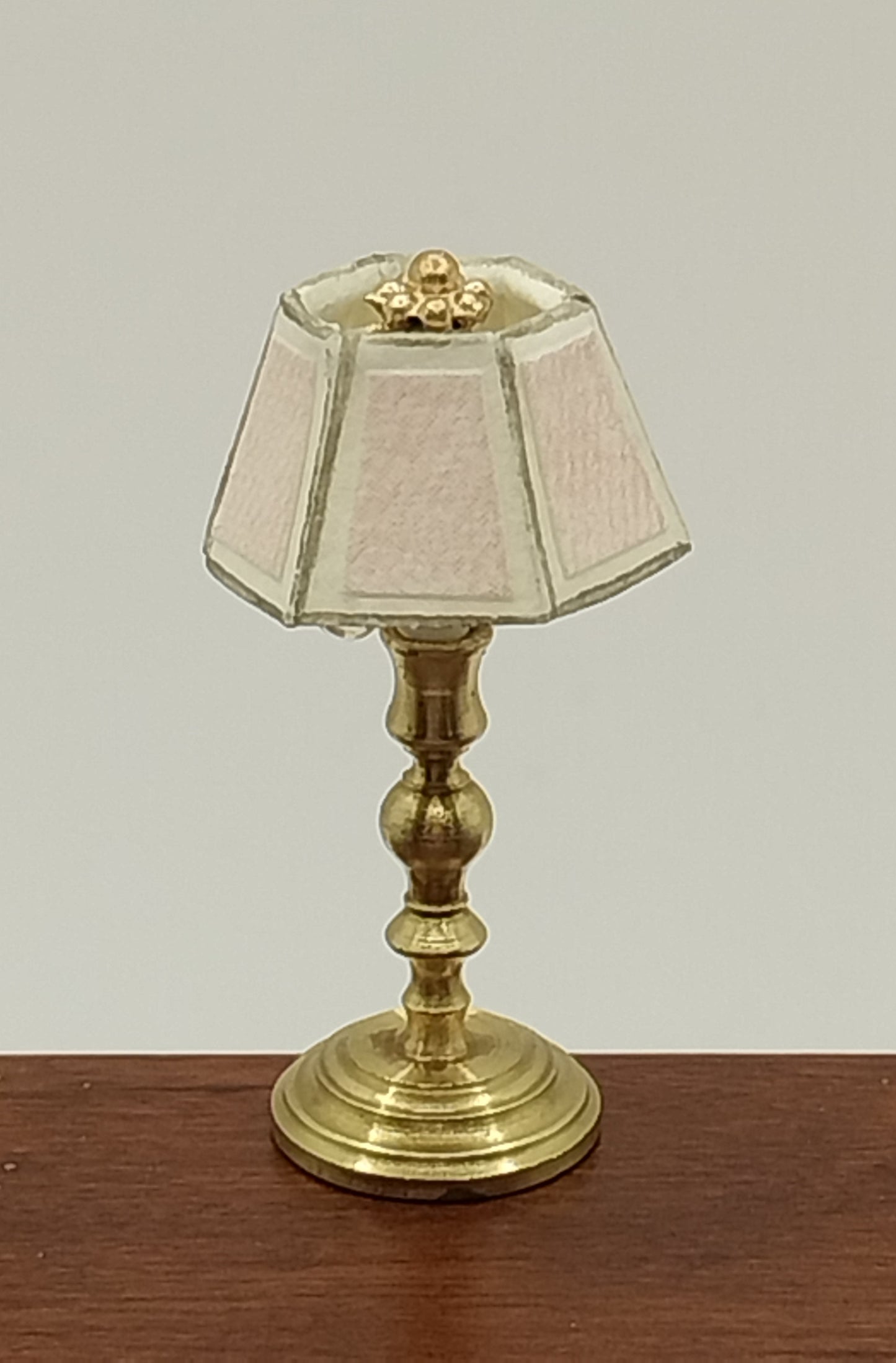 Vanity Lamp, Pink Shade