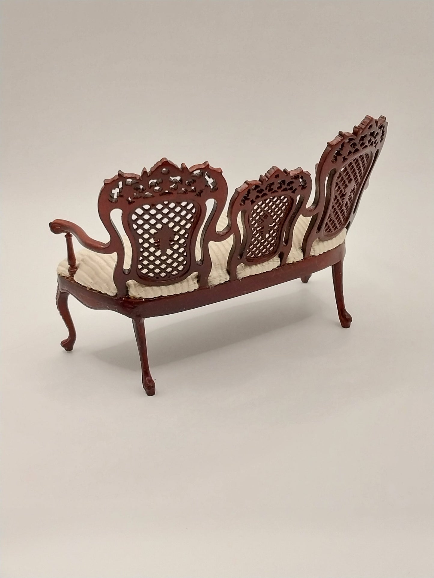 Armorial Pierced Sofa, Mahogany