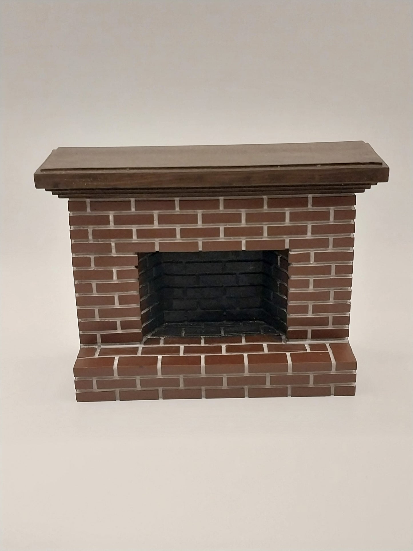 Large Red Brick Fireplace