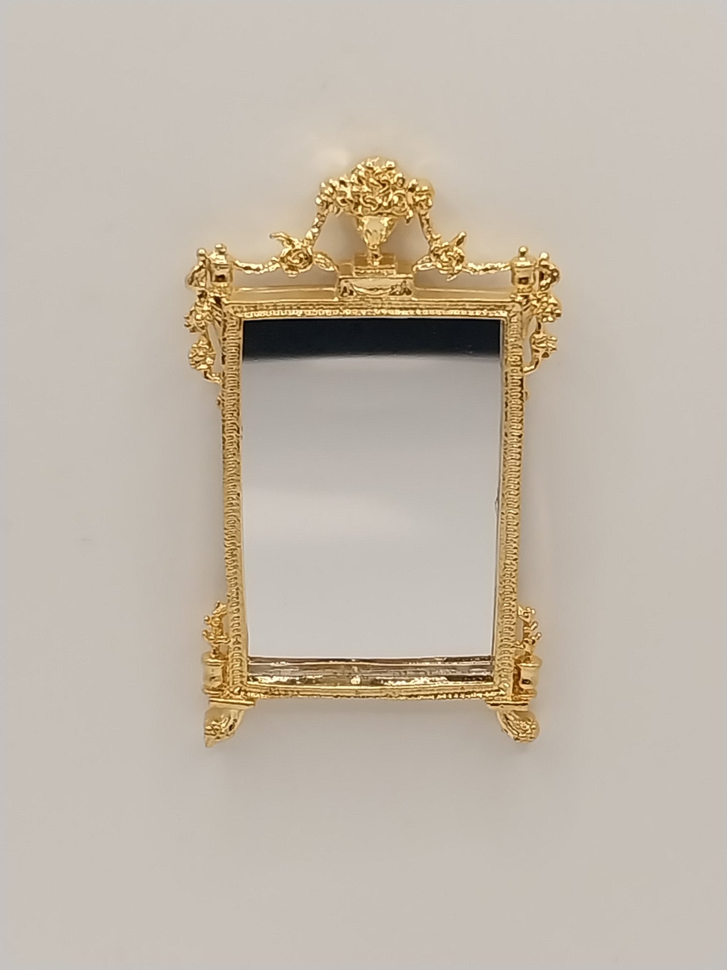 CPS0070, Ornate Rectangle Mirror, Gold Plated