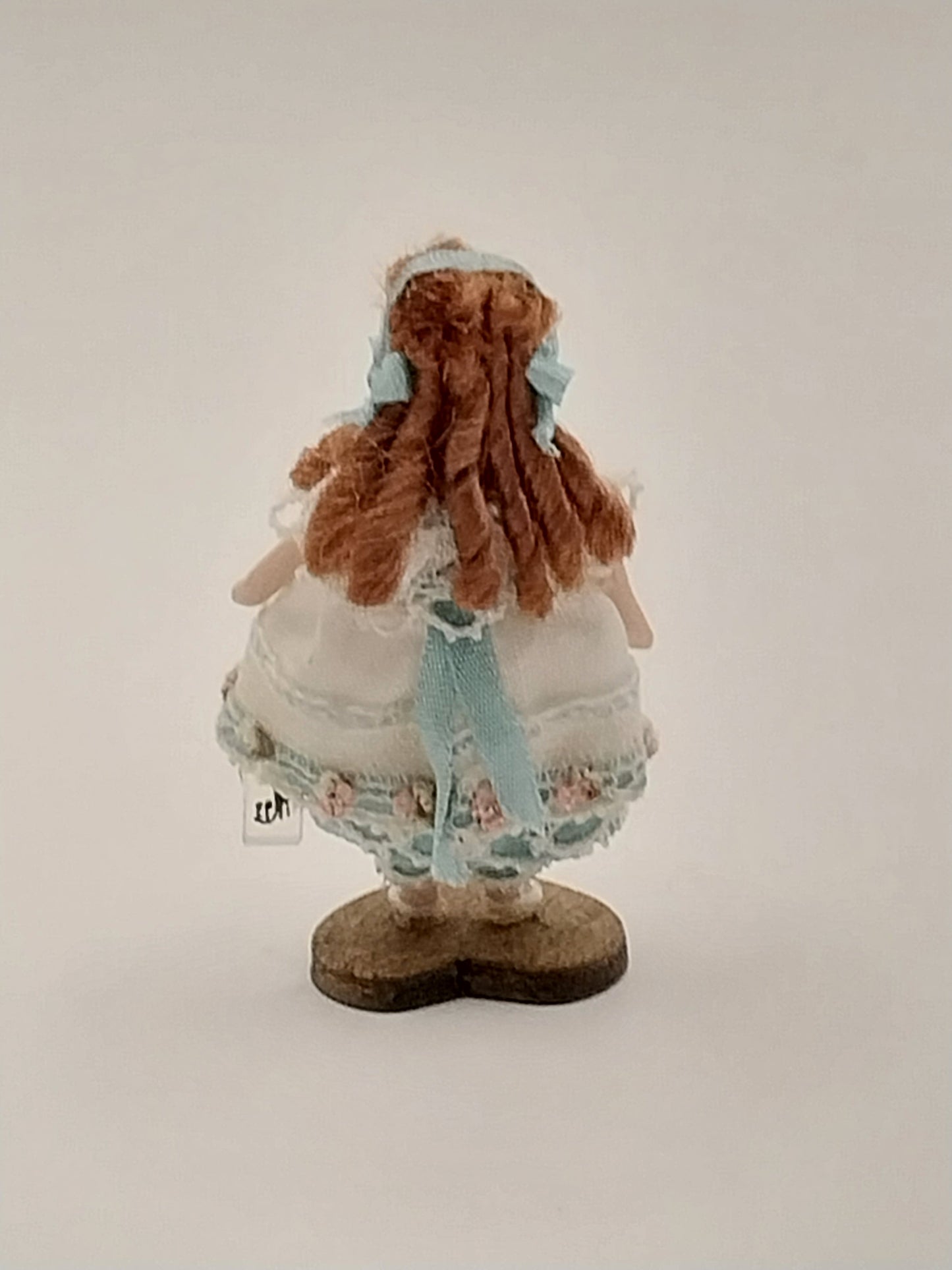 Cassandra Baby Doll, White Dress With Aqua Trim