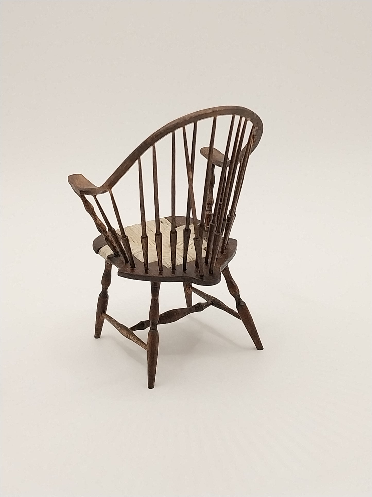 Continuous Windsor Arm Chair, Aged Walnut