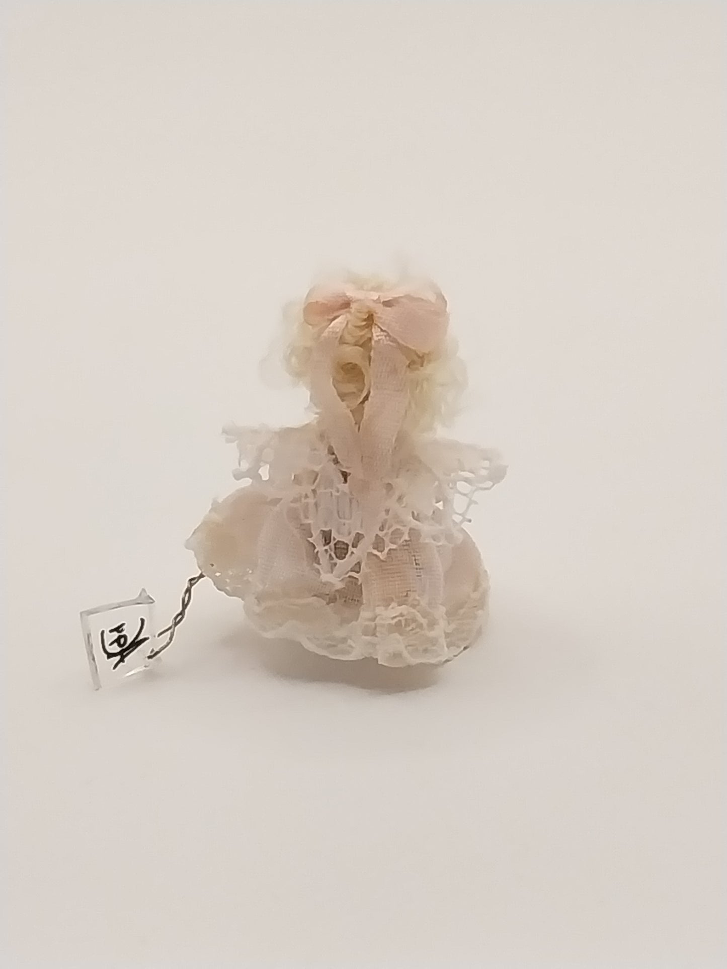 Wee Baby Doll, Sitting, Pink Dress