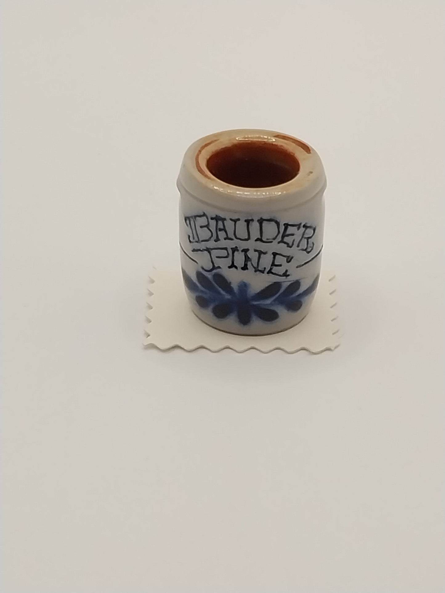1/2" Scale Pottery Pickling Crock, Bauder Pine