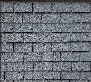 Asphalt Shingles, Hexagon, Dark Gray