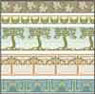 CRH1106, Arts & Crafts Border Wallpaper