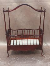 Belmont Canopy Crib, Mahogany