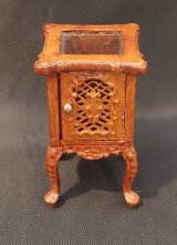 Armorial End Table, New Walnut