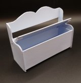 Toy Chest with Lid, Blue
