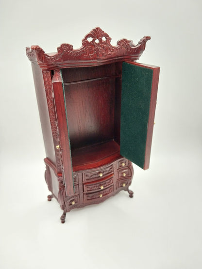 Regent Carved Armoire, Mahogany