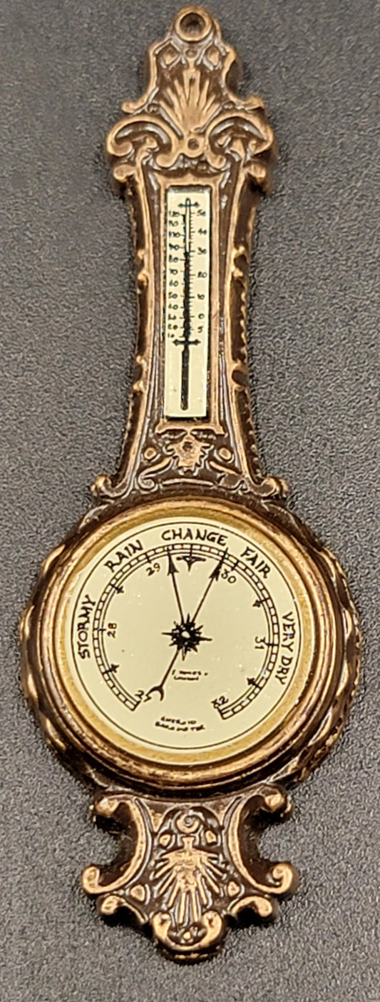 Handpainted Metal Barometer