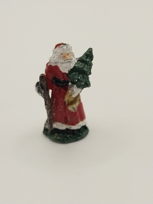 Old Father Christmas Santa Handpainted Figurine