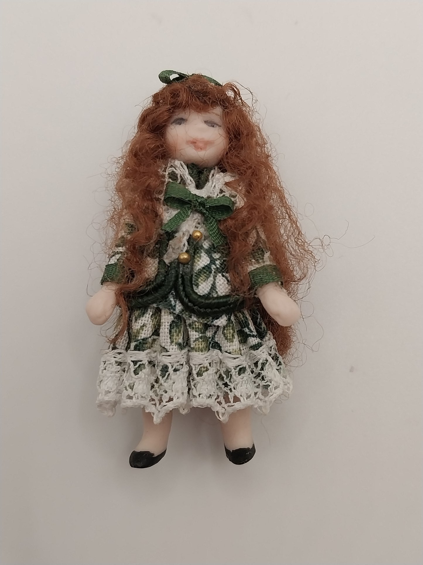 Baby Doll In Box, Green Floral