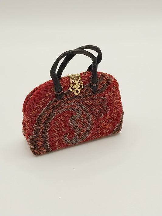 Carpet Bag, Red Paisley