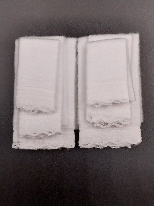 Set of Bath Towels, White