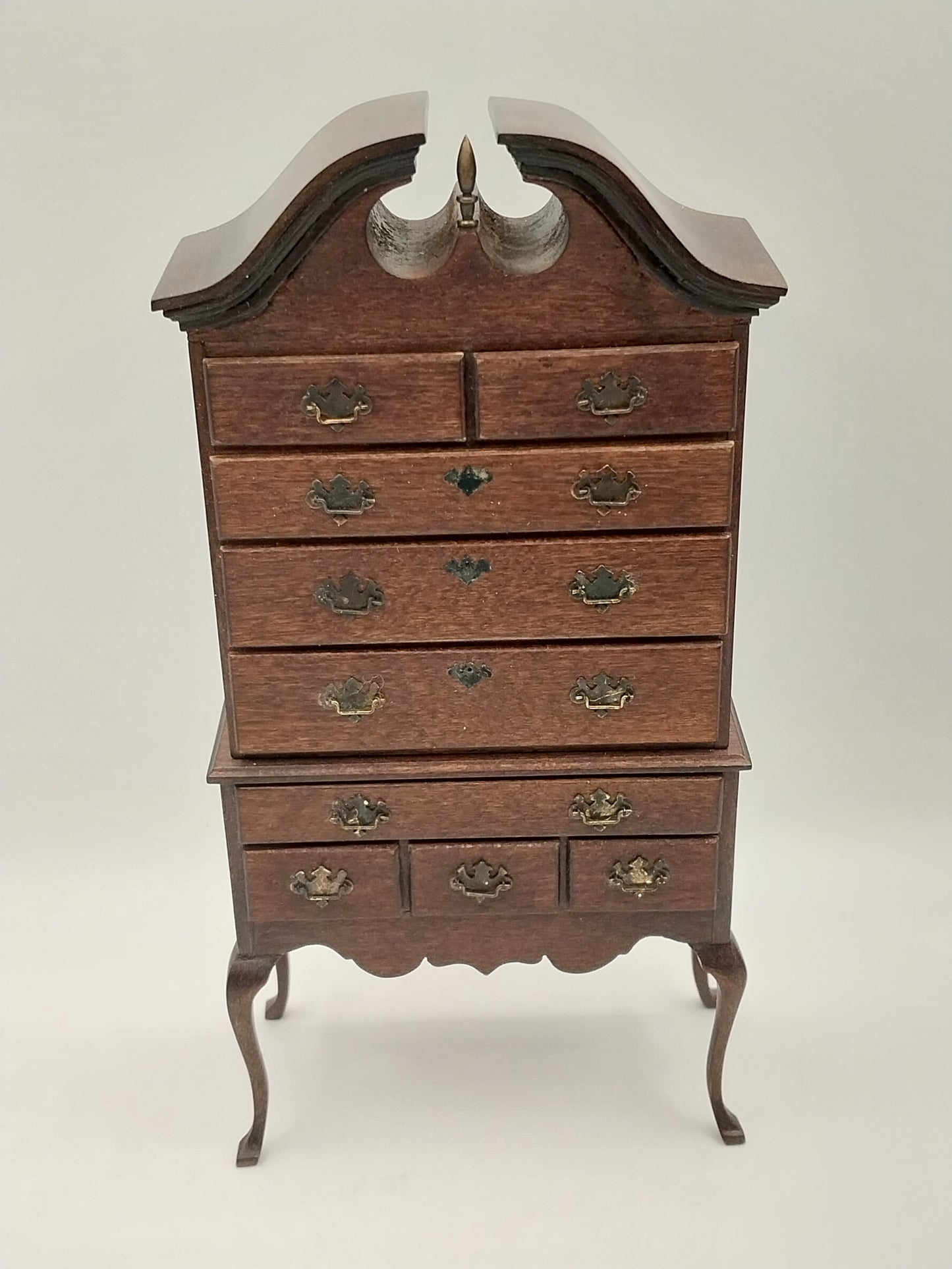 Bonnet Top High Boy, Walnut