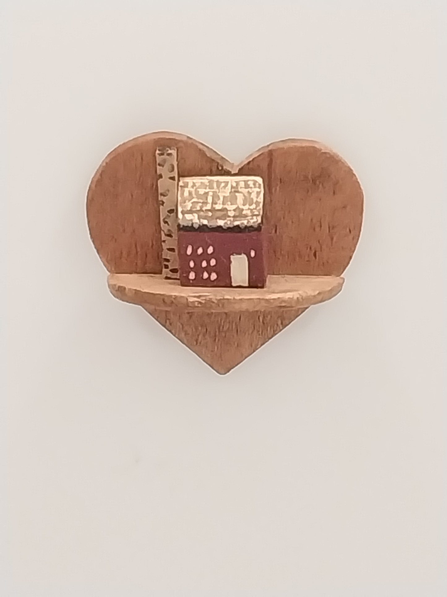 Country Heart Wall Plaque with Farmhouse