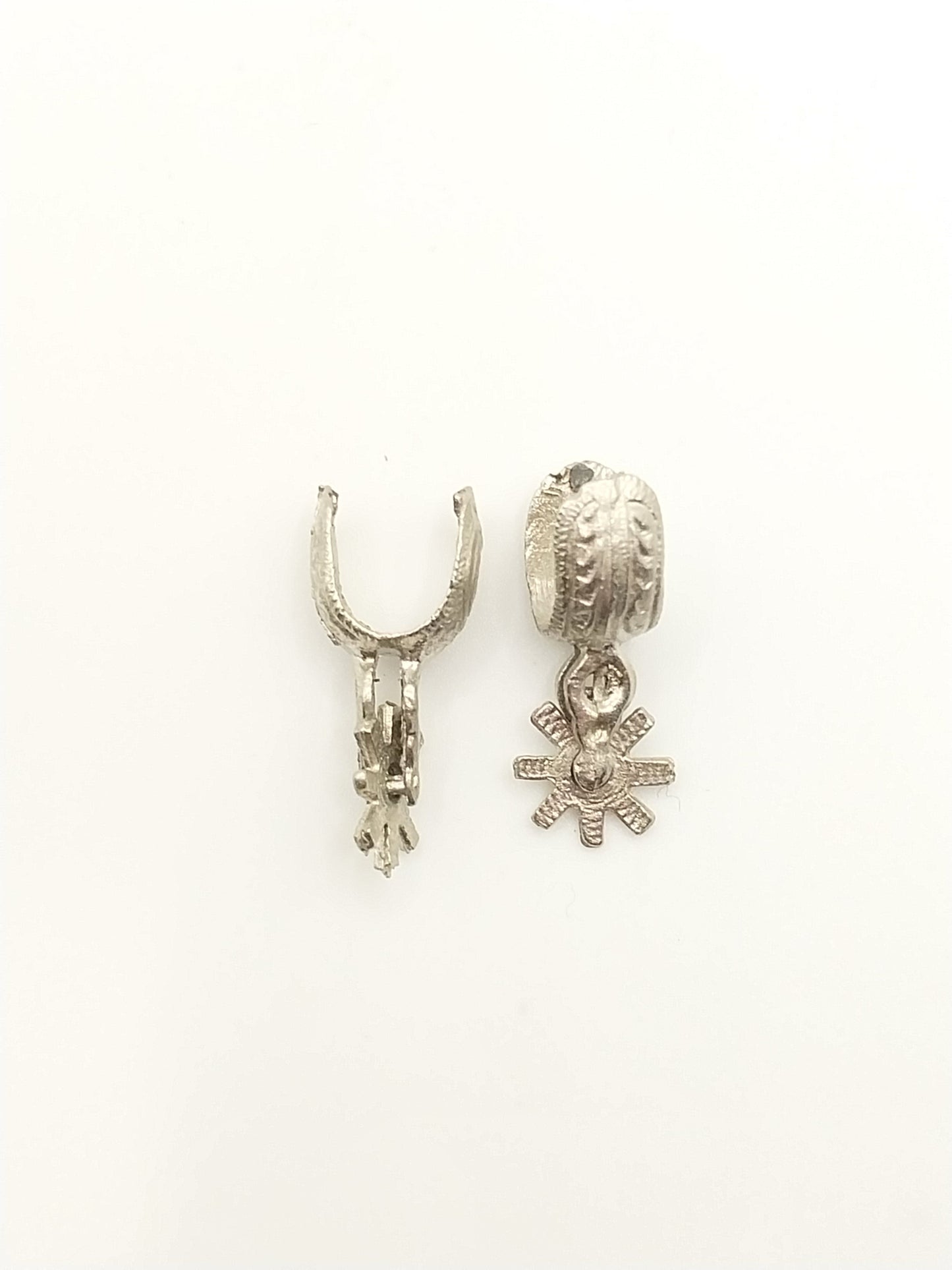 Cowboy Spurs, Silver, Pair