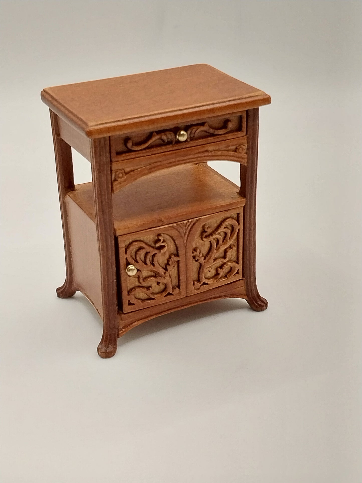 Art Nouveau Bedroom Set, 4pc, Walnut