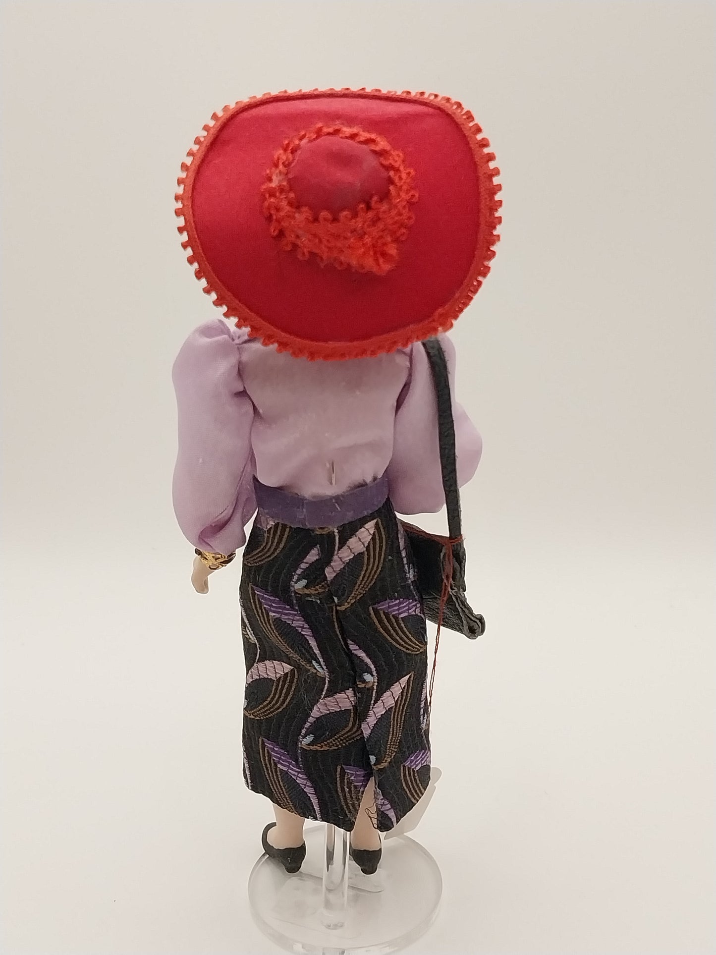 Red Hat Society Lady, Purple & Red