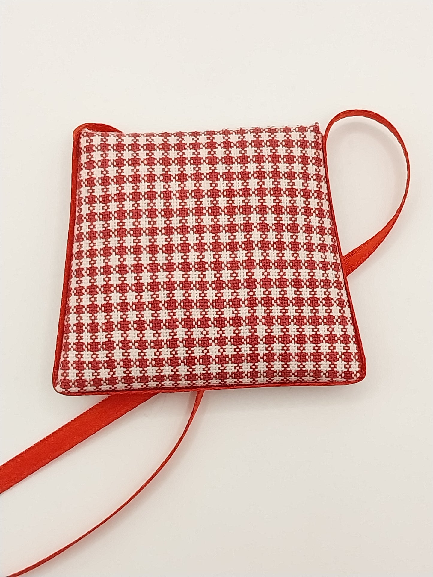 Chair Cushion, Ashley Red Check, 2pc