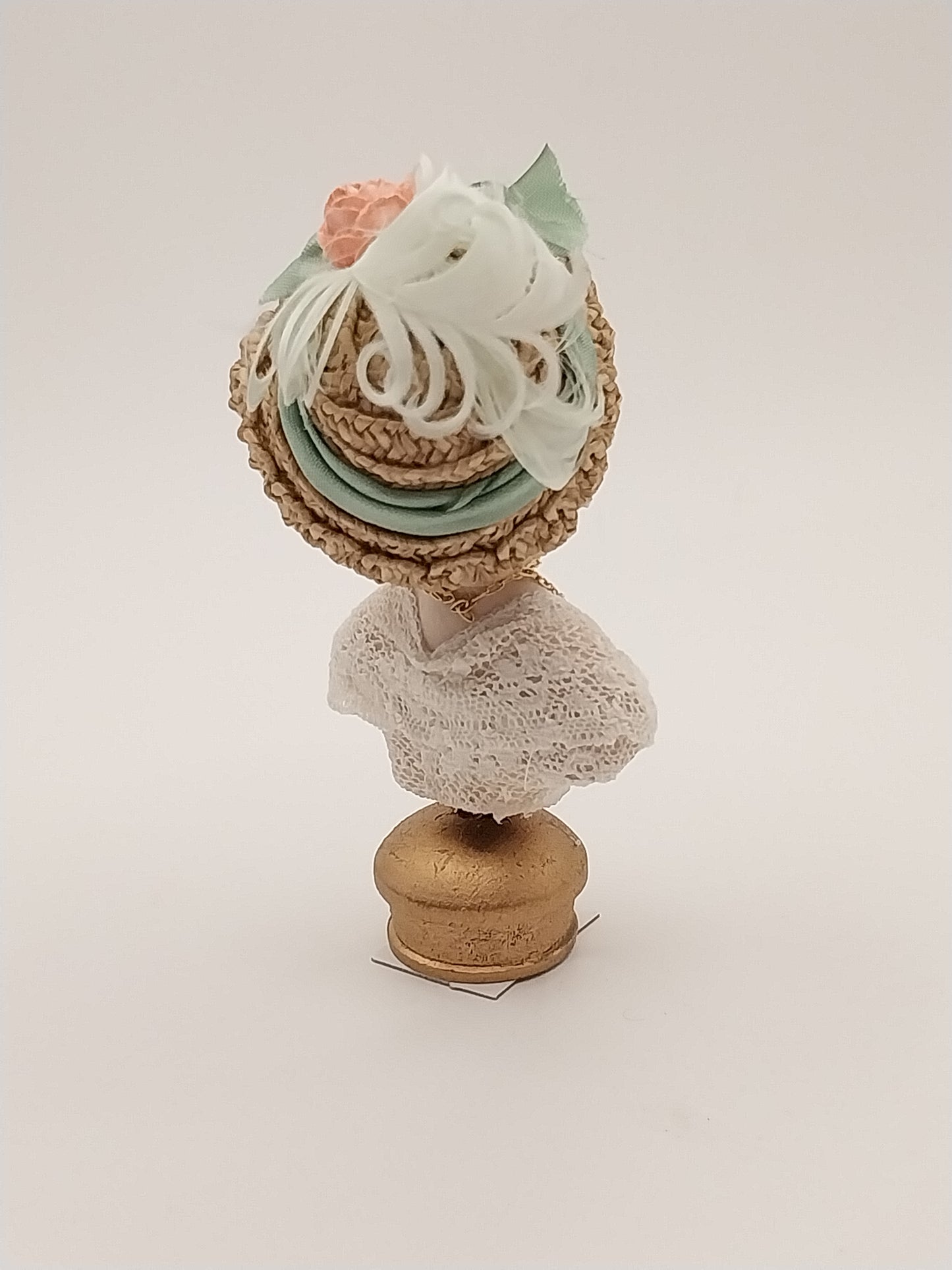 Porcelain Victorian Lady Bust, Completed