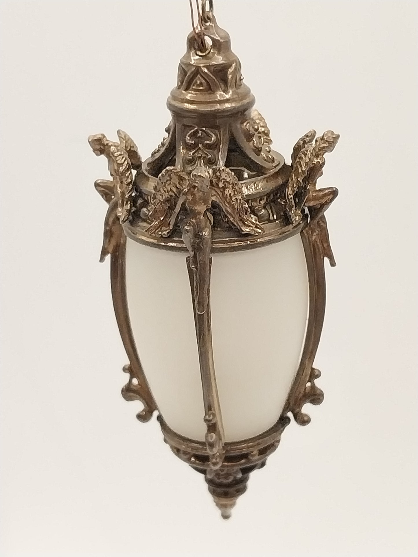 Lantern with Angels, Bronze