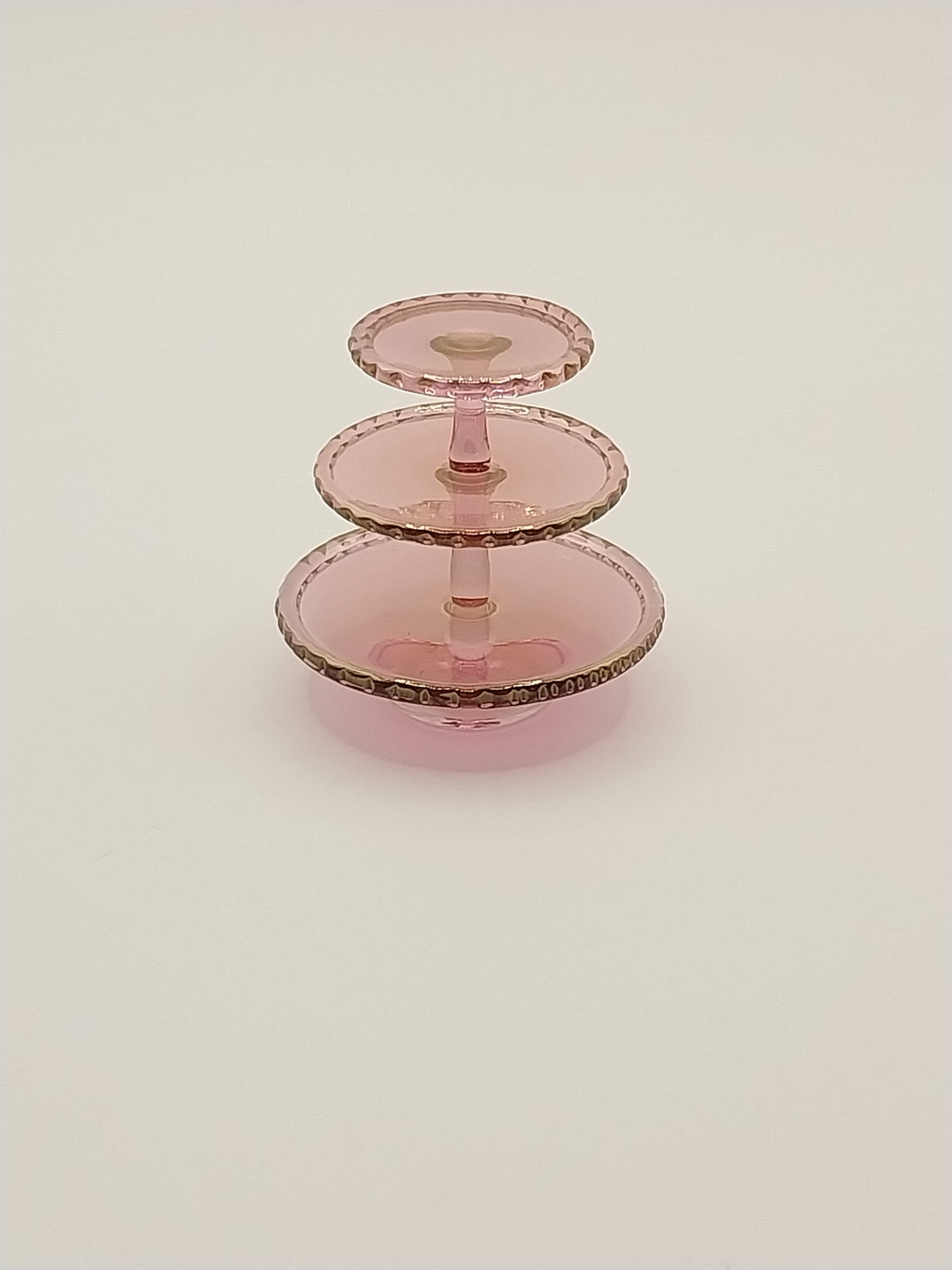 3 Tier Cookie Or Tid Bit Stand, Cranberry