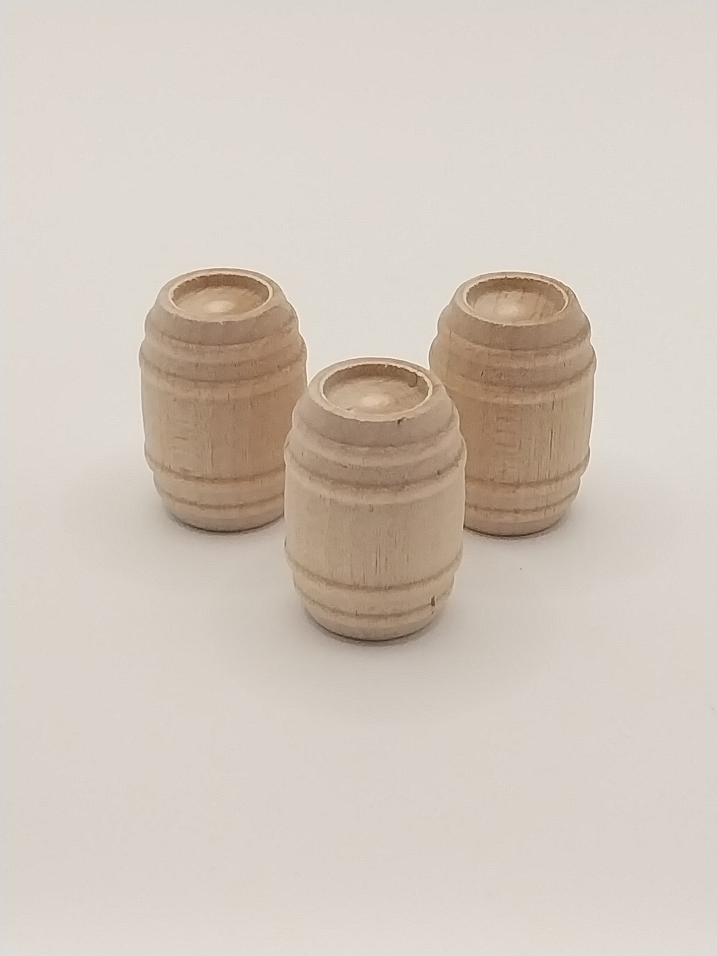 1/2" Scale Pickled Barrels, 3pc, UF