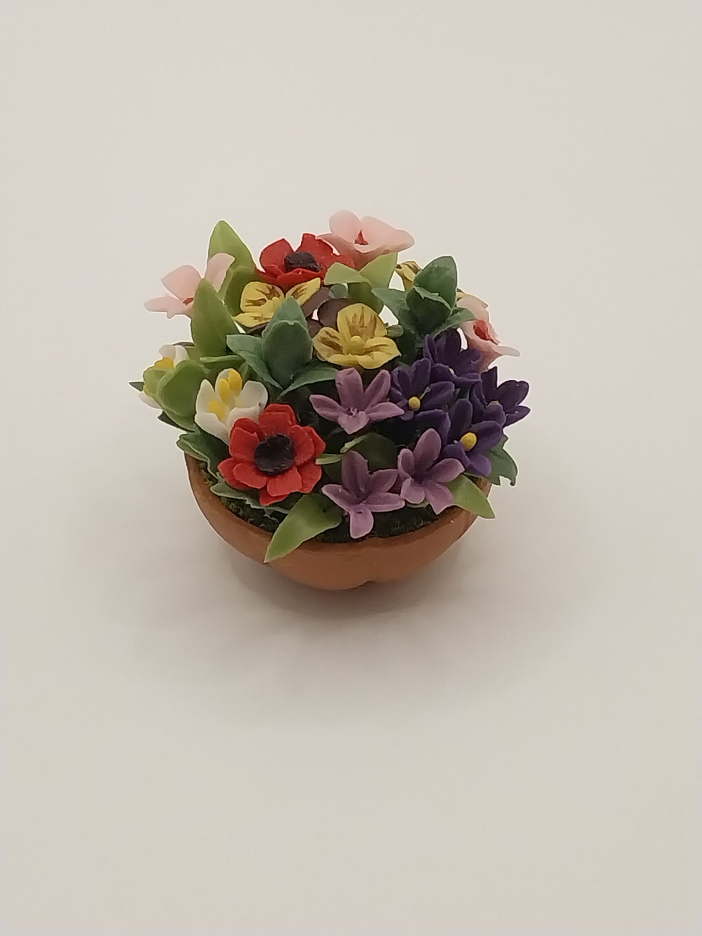 Mixed Flowers In Round Bowl