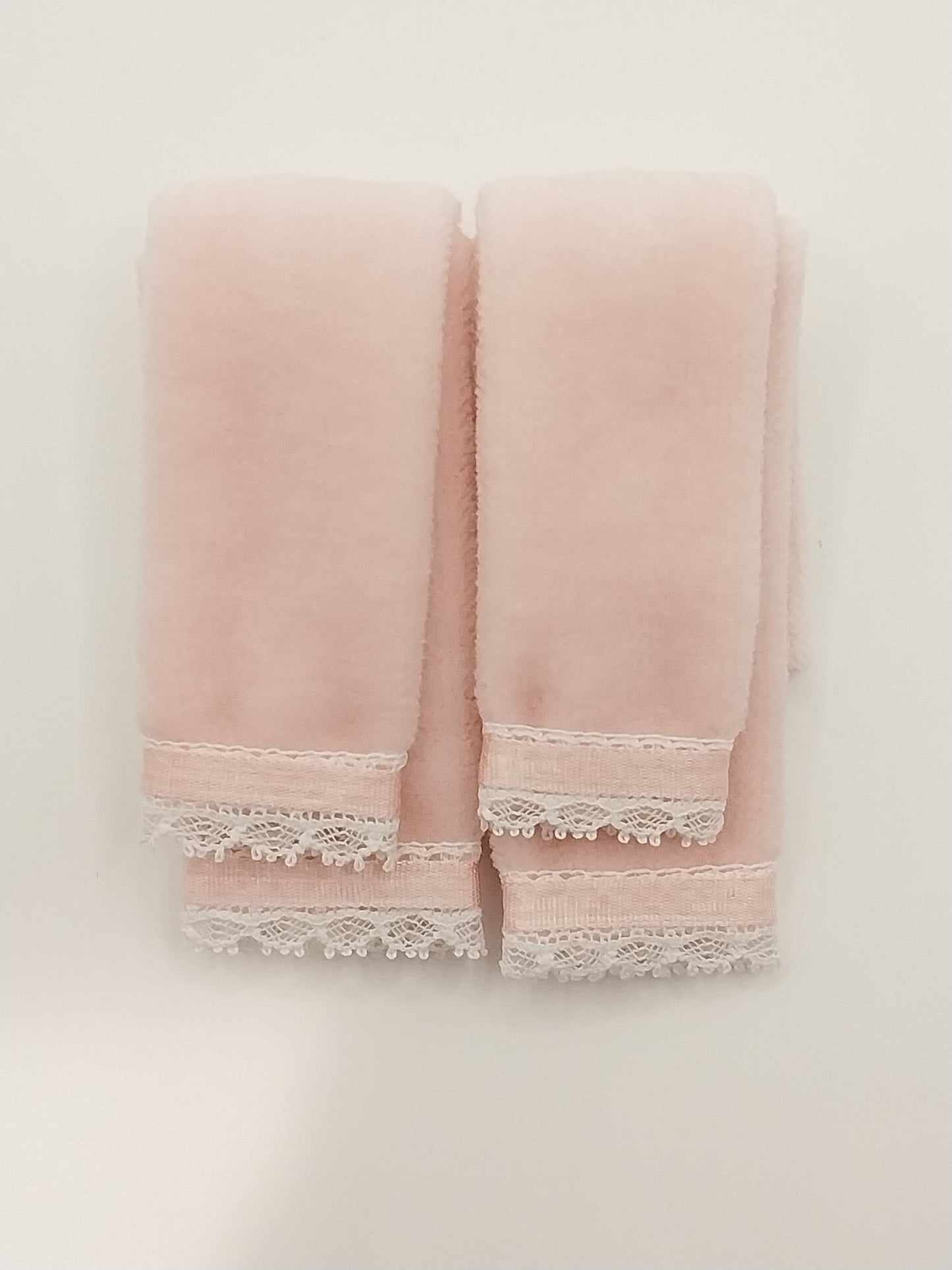 Bath Towel Set, Pink, 4pc