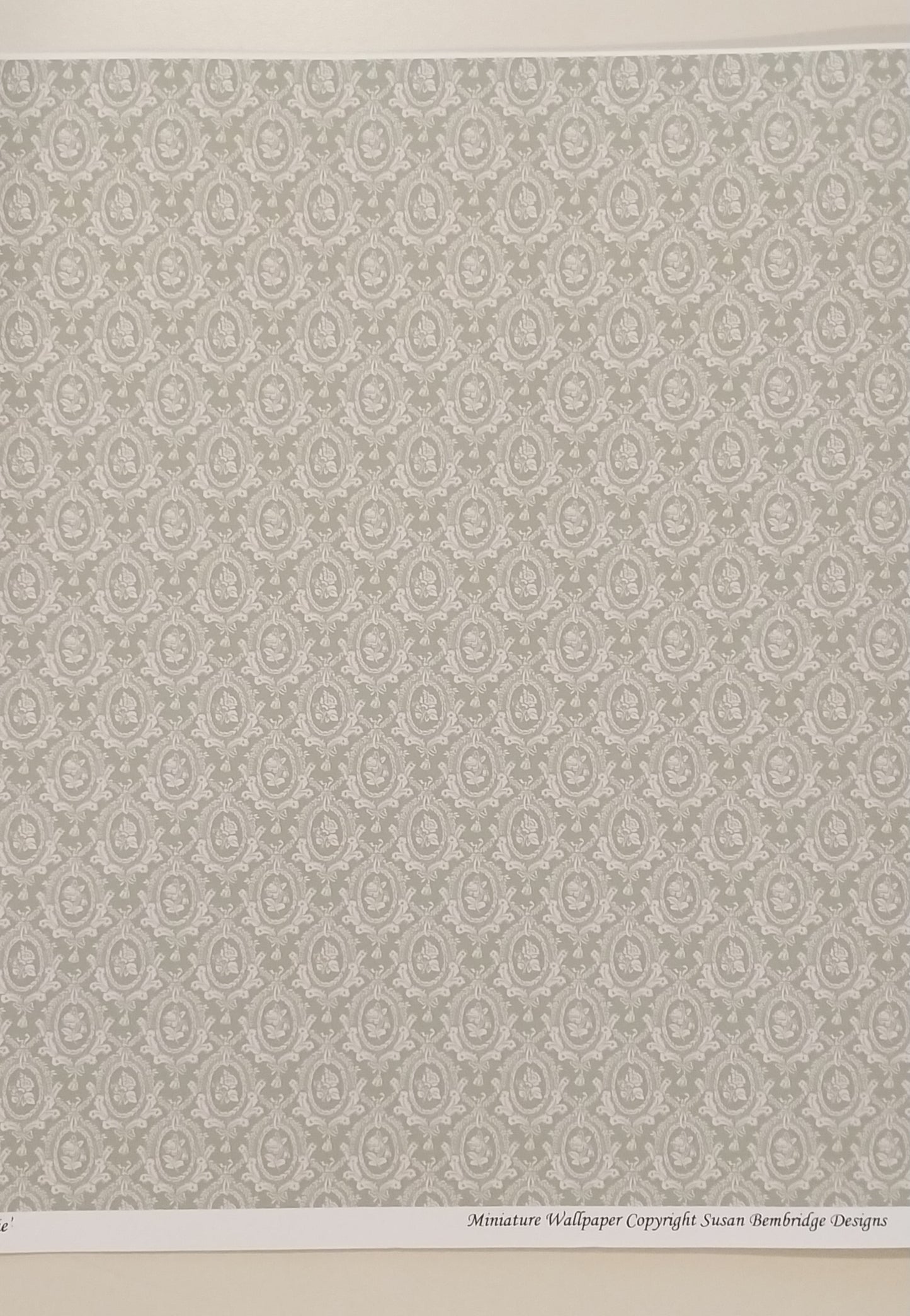 Eugenie, Celadon, Susan Bembridge Designs Wallpaper