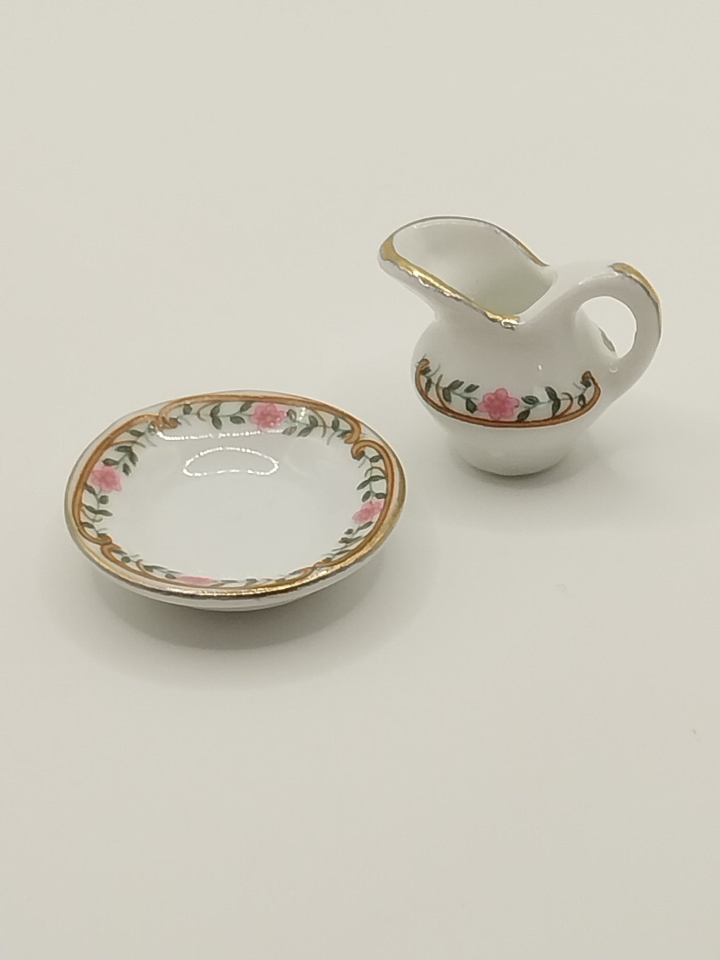 Pitcher & Bowl, Floral